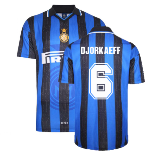 1998 Inter Milan Score Draw Home Shirt (Djorkaeff 6)