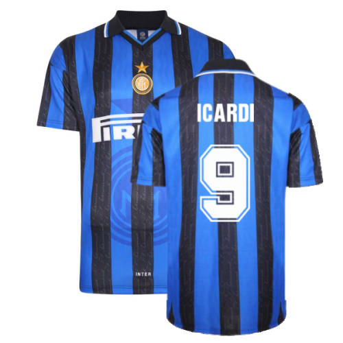 1998 Inter Milan Score Draw Home Shirt (ICARDI 9)