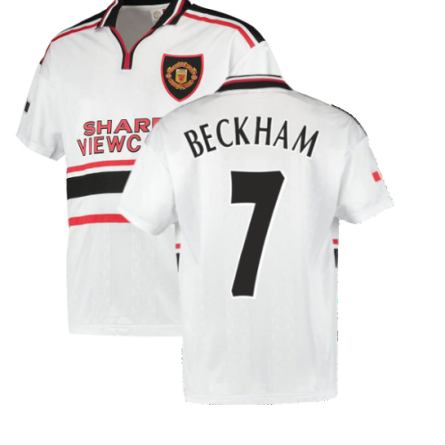 1999 Manchester United Away Football Shirt (BECKHAM 7)