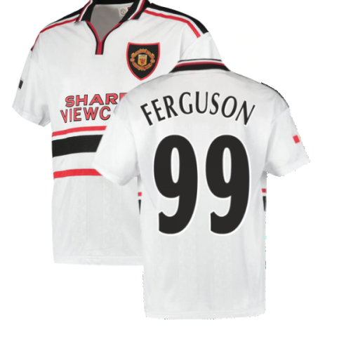 1999 Manchester United Away Football Shirt (FERGUSON 99)