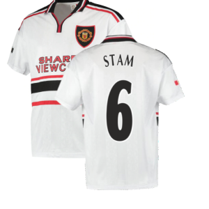 1999 Manchester United Away Football Shirt (Stam 6)