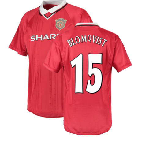 1999 Manchester United Champions League Shirt (Blomqvist 15)