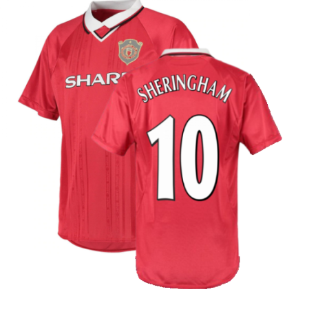 1999 Manchester United Champions League Shirt (Sheringham 10)