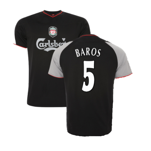 2002-2003 Liverpool Away Retro Shirt (Baros 5)