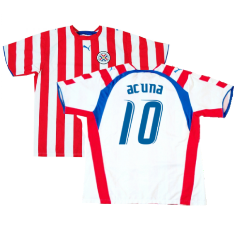 2006-2007 Paraguay Home Shirt (ACUNA 10)