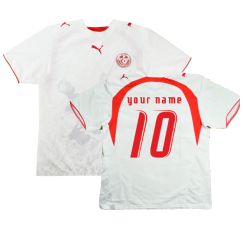 2006-2007 Tunisia Home Shirt (Your Name)