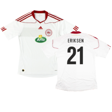 2010-2011 Denmark Away Shirt (Eriksen 21)