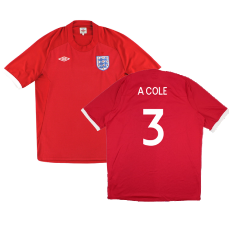 2010-2011 England Away Shirt (A COLE 3)