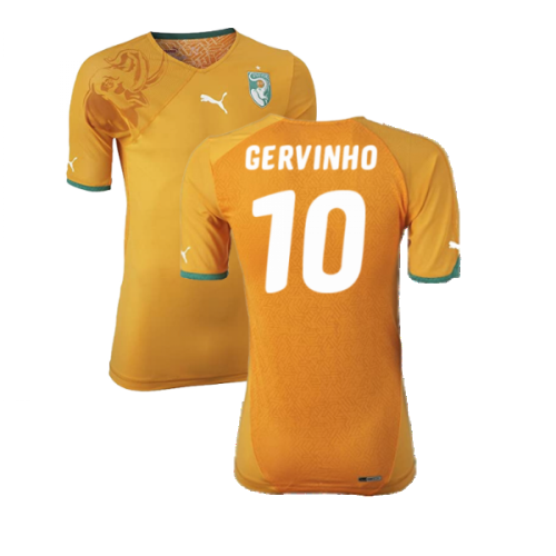 2010-2011 Ivory Coast Authentic Home Shirt (GERVINHO 10)