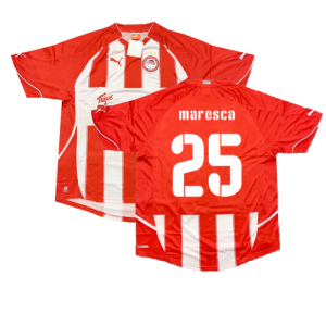 2010-2011 Olympiakos Home Shirt (Maresca 25)