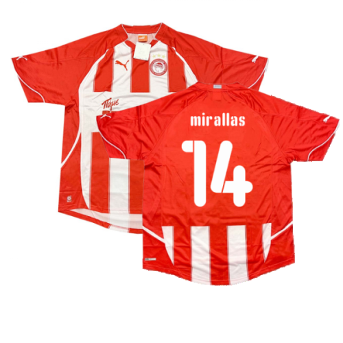 2010-2011 Olympiakos Home Shirt (Mirallas 14)