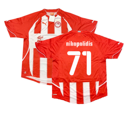 2010-2011 Olympiakos Home Shirt (Nikopolidis 71)