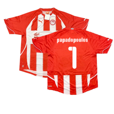 2010-2011 Olympiakos Home Shirt (Papadopoulos 1)