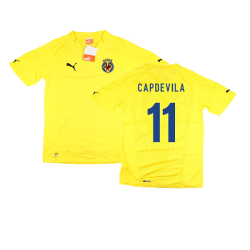 2010-2011 Villarreal Home Shirt (Capdevila 11)