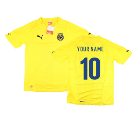 2010-2011 Villarreal Home Shirt (Your Name)