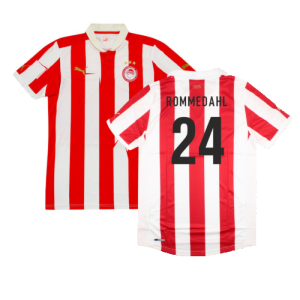 2012-2013 Olympiakos Home Shirt (Rommedahl 24)