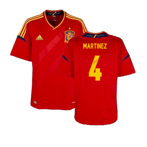 2012-2013 Spain Home Shirt (Martinez 4)