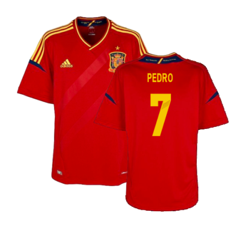 2012-2013 Spain Home Shirt (Pedro 7)