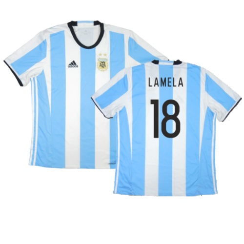 2016-2017 Argentina Home Shirt (Lamela 18)