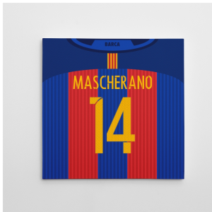 2016-2017 Barcelona Canvas Print (Mascherano 14)