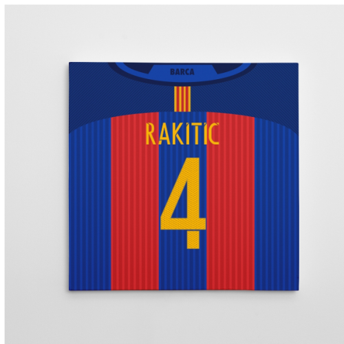 2016-2017 Barcelona Canvas Print (Rakitic 4)