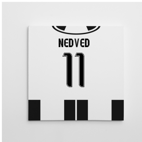 2016-2017 Juventus Canvas Print (Nedved 11)