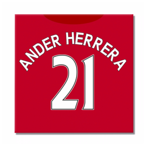 2016-2017 Man United Canvas Print (Ander Herrera 21)