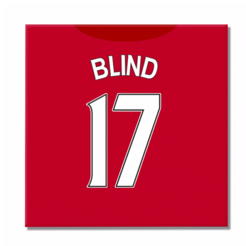 2016-2017 Man United Canvas Print (Blind 17)