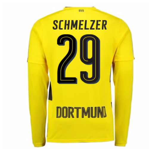 2017-18 Borussia Dortmund Long Sleeve Home Shirt (Schmelzer 29)