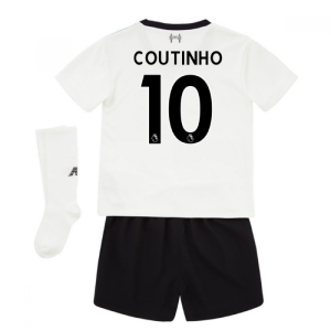 2017-18 Liverpool Away Mini Kit (Coutinho 10)