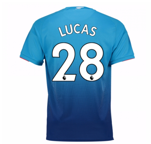 2017-2018 Arsenal Away Shirt (Lucas 28) - Kids