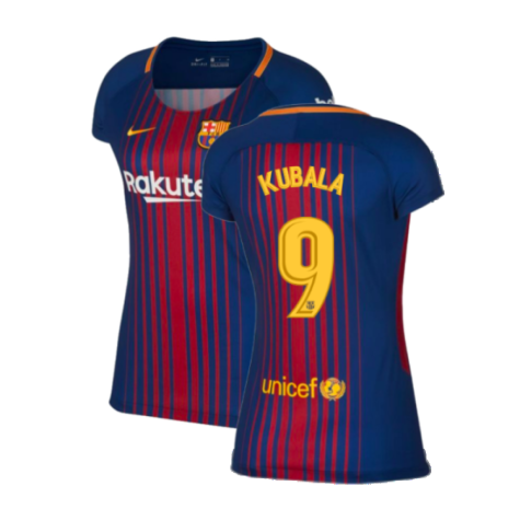 2017-2018 Barcelona Home Shirt (Womens) (Kubala 9)