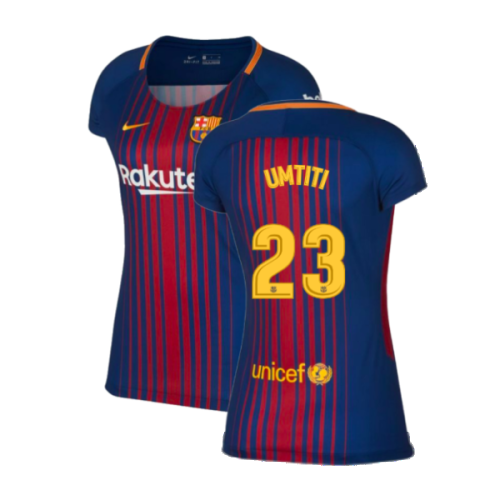 2017-2018 Barcelona Home Shirt (Womens) (Umtiti 23)