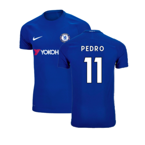 2017-2018 Chelsea Home Shirt (Pedro 11)