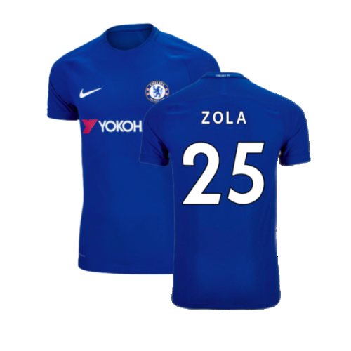 2017-2018 Chelsea Home Shirt (Zola 25)