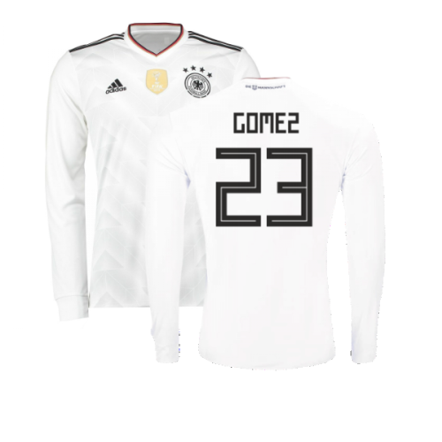 2017-2018 Germany Long Sleeve Home Shirt (Gomez 23)