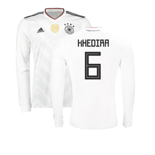 2017-2018 Germany Long Sleeve Home Shirt (Khedira 6)