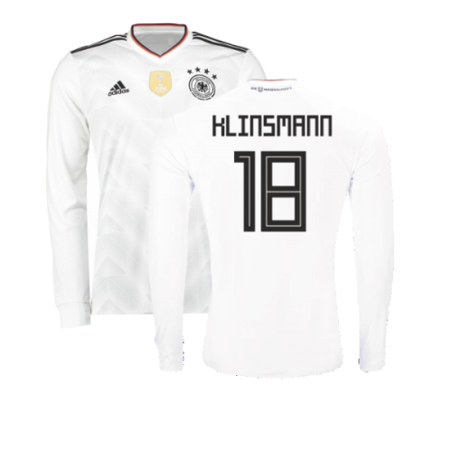 2017-2018 Germany Long Sleeve Home Shirt (Klinsmann 18)