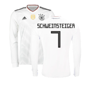 2017-2018 Germany Long Sleeve Home Shirt (Schweinsteiger 7)