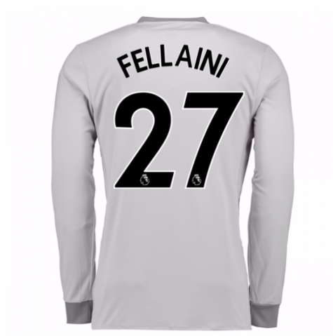 2017-2018 Man United Long Sleeve Third Shirt (Fellaini 27)