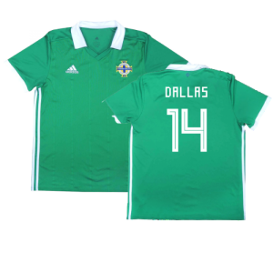 2017-2018 Northern Ireland Home Shirt ((Very Good) L) (Dallas 14)