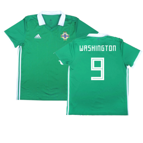 2017-2018 Northern Ireland Home Shirt ((Very Good) L) (Washington 9)