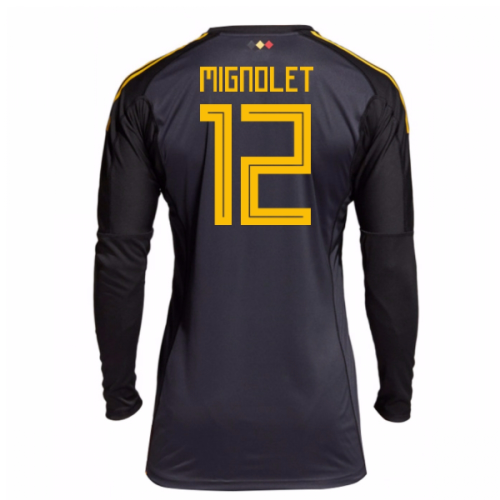 2018-19 belgium Home Goalkeeper Shirt (Mignolet 12)