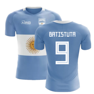 2024-2025 Argentina Flag Concept Football Shirt (Batistuta 9)