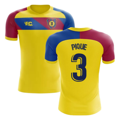 2018-2019 Barcelona Fans Culture Away Concept Shirt (Pique 3) - Womens