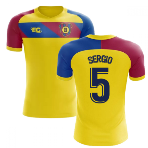 2018-2019 Barcelona Fans Culture Away Concept Shirt (Sergio 5) - Little Boys