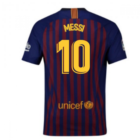 2018-2019 Barcelona Home Nike Football Shirt (Messi 10)