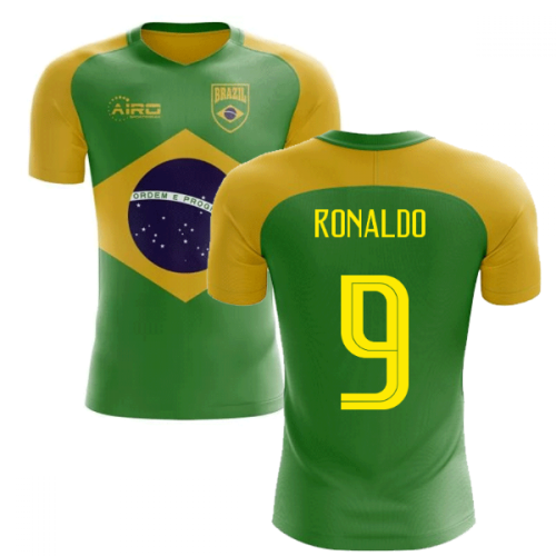 2024-2025 Brazil Flag Concept Football Shirt (Ronaldo 9)