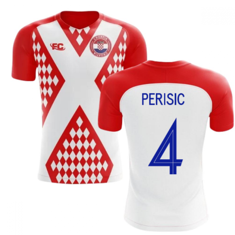 2018-2019 Croatia Fans Culture Home Concept Shirt (Perisic 4)