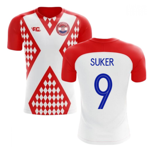 2018-2019 Croatia Fans Culture Home Concept Shirt (Suker 9) - Baby